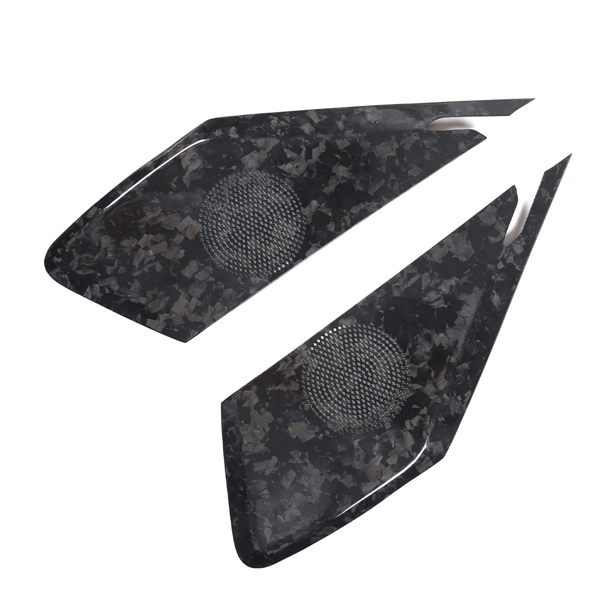 Forged Carbon Fiber Interior Door Speaker Cover For Corvette C8 Z51 Z06 1LT 20+ 15