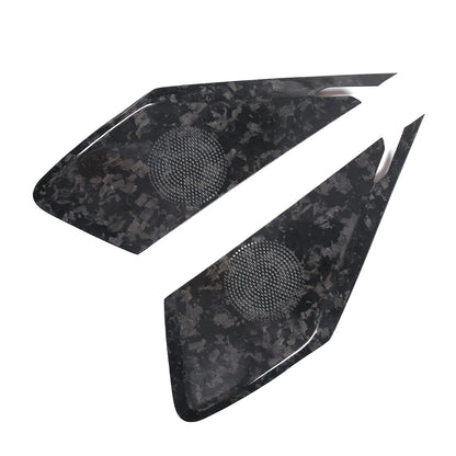 Forged Carbon Fiber Interior Door Speaker Cover For Corvette C8 Z51 Z06 1LT 20+ 15
