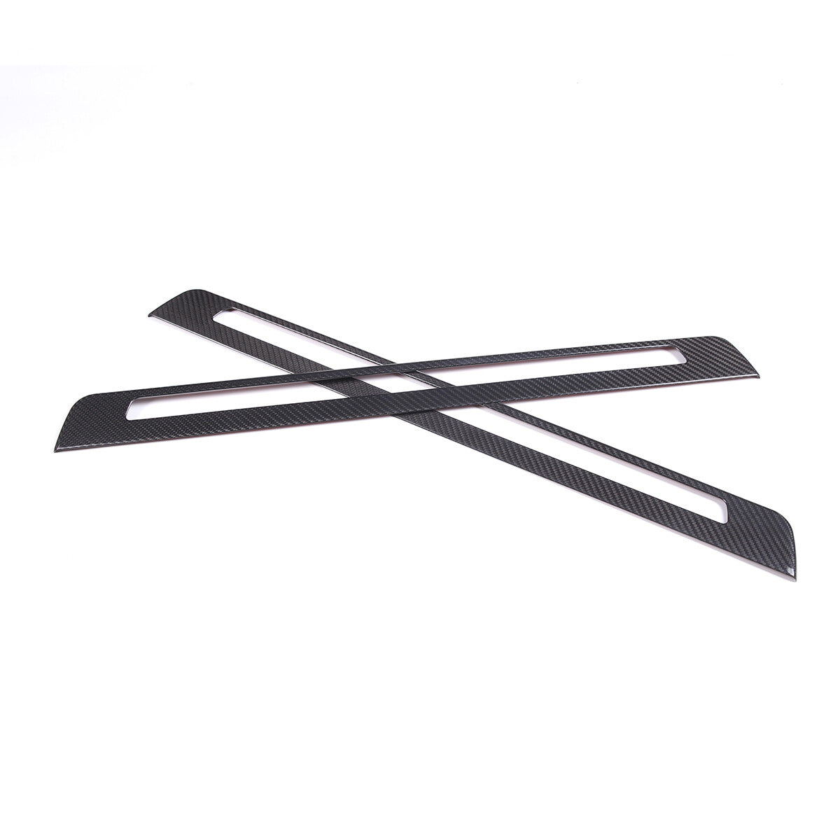 Carbon Fiber Hollow External Door Sill Cover Trim Strip For Subaru BRZ 2022-23 2
