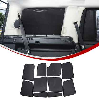Full Car Window Screen Sun Shade Mesh Cover Windshield For LR Discovery 4 L319 11