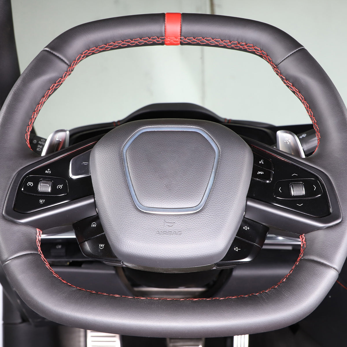 Matte Black ABS Full Interior Set Cover Trim Kit For Corvette C8 2020-25 - Styles 1-5 33