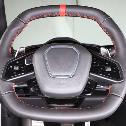 Matte Black ABS Full Interior Set Cover Trim Kit For Corvette C8 2020-25 - Styles 1-5 33