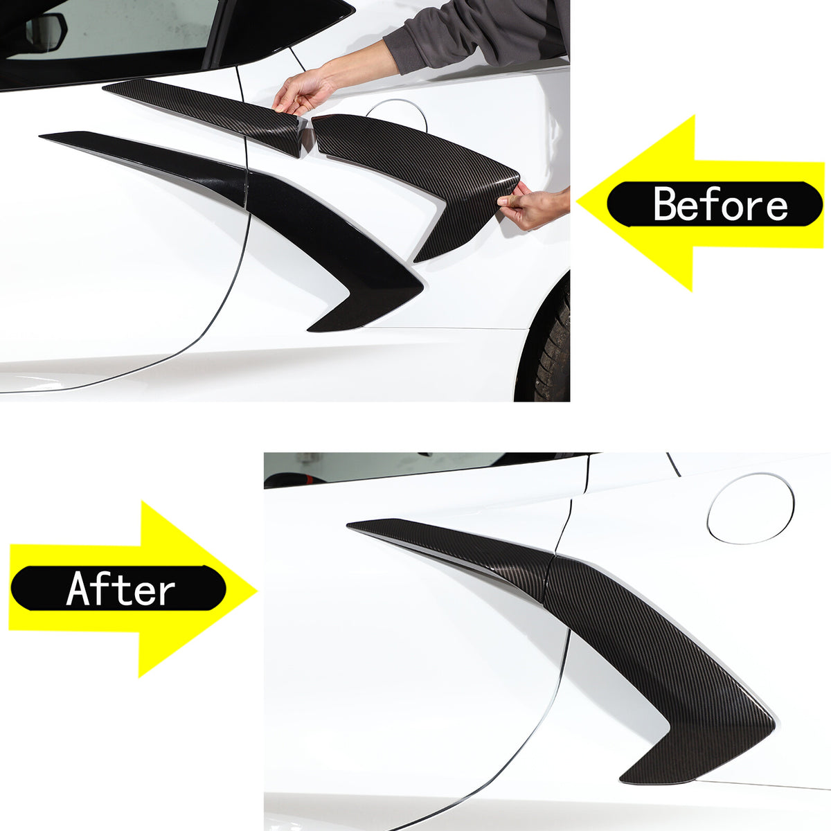 Car Exterior Decoration Cover Trim Kit Accessories For Corvette C8 Coupe 20-25 106