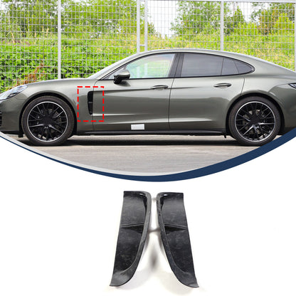 Forged Carbon Fiber Rear Side Fender Air Outlet Trim For Porsche Panamera 17-23 15