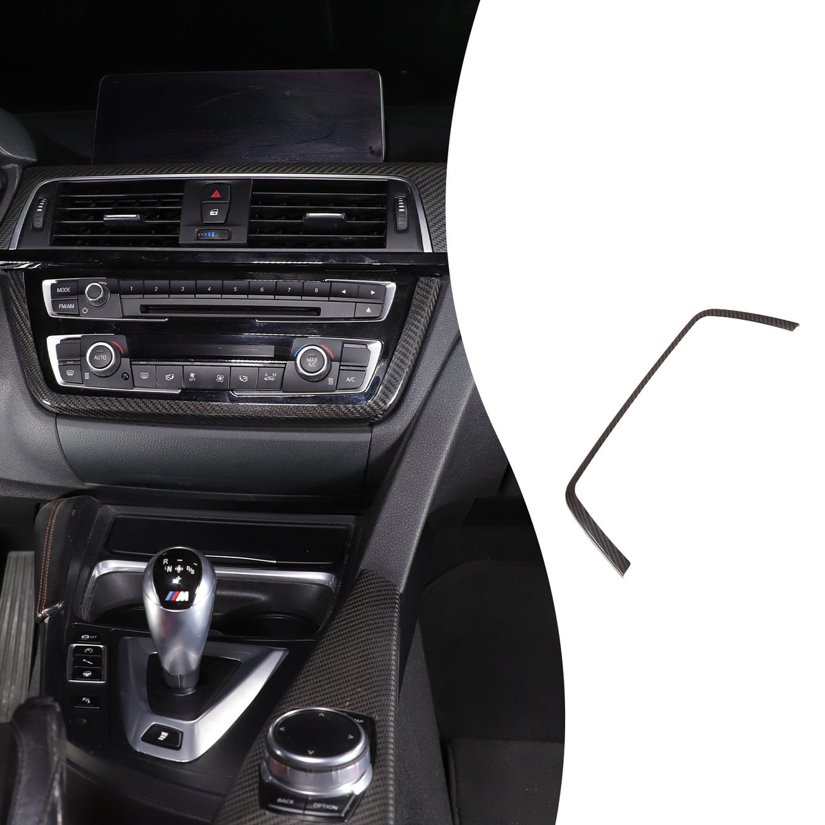 Real Carbon Fiber Center Trim For BMW 3/4 Series F30/F32/F80/F82 M3 M4 2014-19 11
