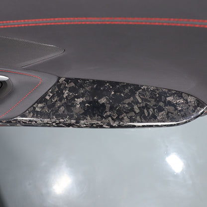 Forged Real Carbon Fiber Door Armrest Trim Panel Cover For Corvette C8 2020-2026 8