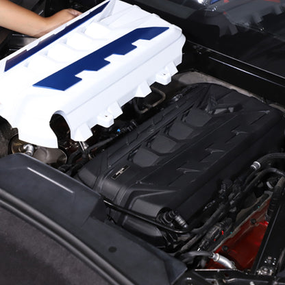 Engine Bay Panel Cover Trim in Edge Blue/Red/Black For Corvette Coupe C8 2020-26 - Styles 1-5 123