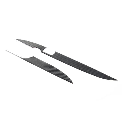 Carbon Fiber soft Door armrest panel Cover sticker Trim For Corvette C6 2005-13 11