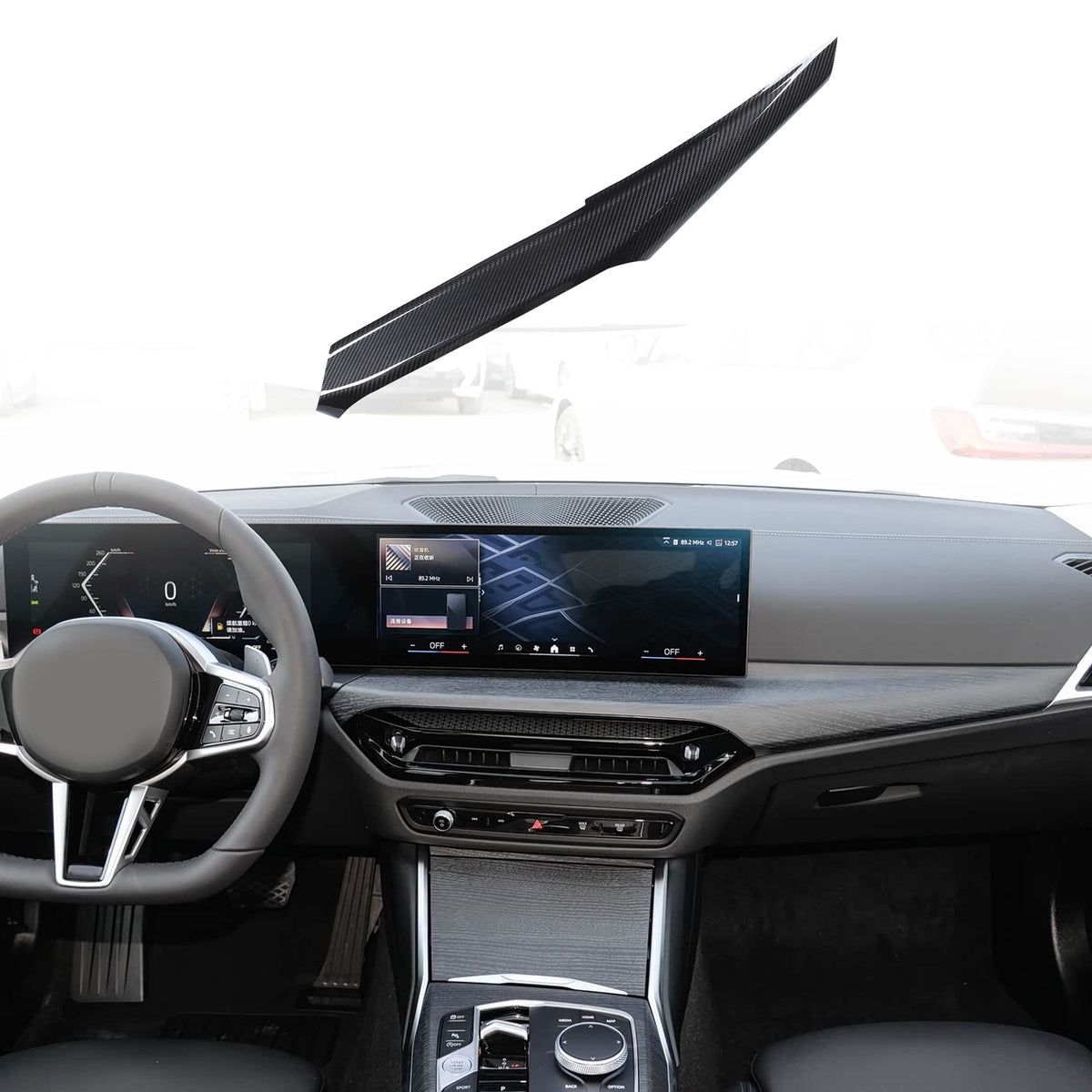 Real Carbon Fiber Center Console Trim For BMW 3 4 G20 G22 330i 430i 2025+ 14