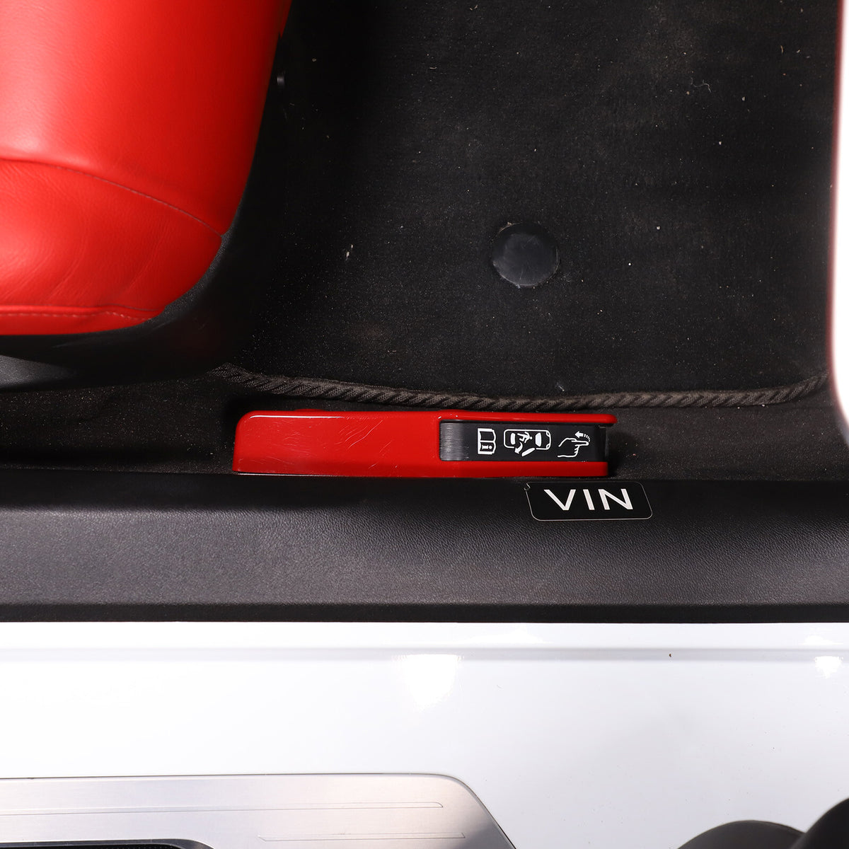 Red Full Interior Set Dash Panel Decor Cover Trim Kit For Corvette C8 2020-25 - Variants 6-10 23