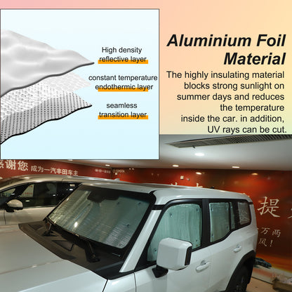 Car Full Window Sunshade Cover Shade Sun For Toyota Land Cruiser LC250 24+ US 15