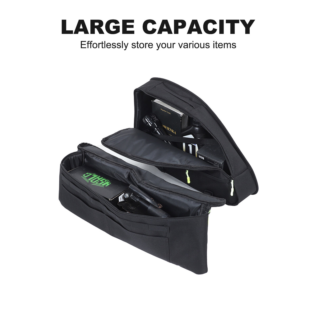 Black Rear Trunk Right Side Storage Bag Organizer For Honda Odyssey RB3 2014-24 12