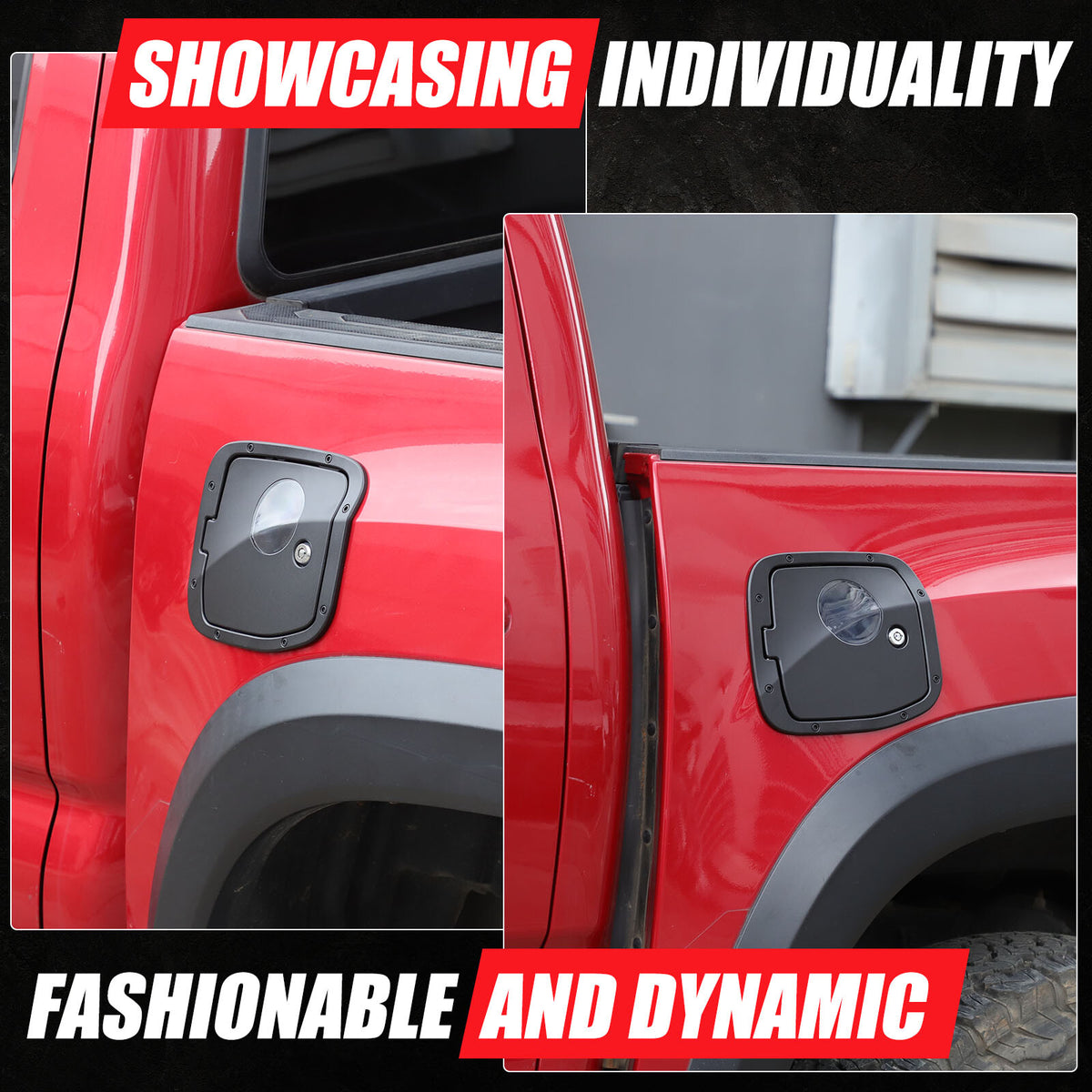 Replacement Fuel Tank Gas Lock Cover Trim For Toyota Tacoma 2016-2023 US 9