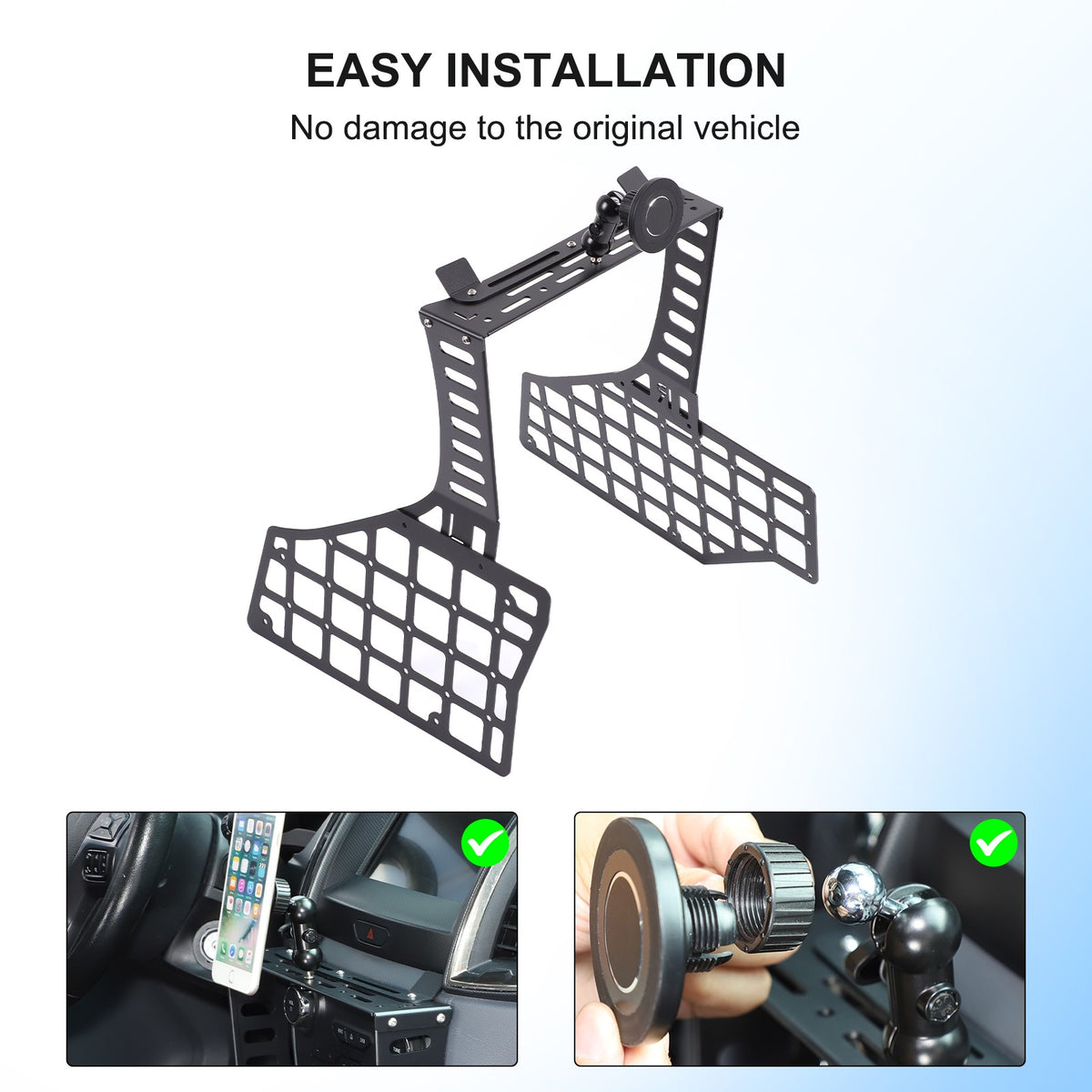 Magnetic Center Gear Shift Extension Platform Bracket For Ford Ranger T7 2015-22 20