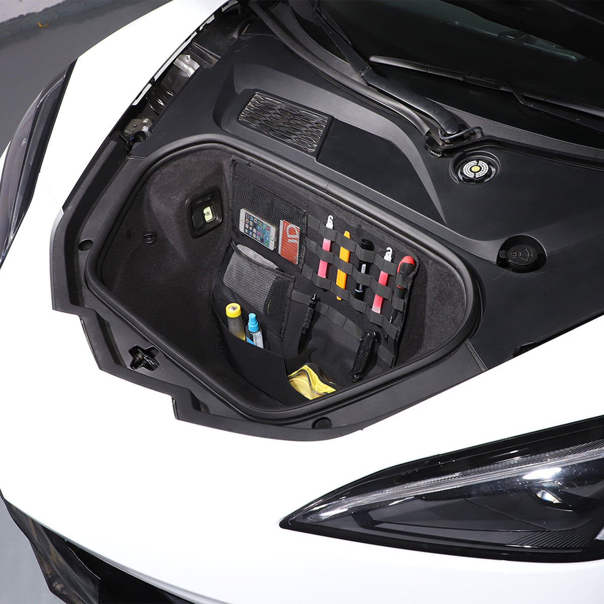 Front & Rear Center Console Storage Bag Tray For Corvette C8 2020+ - Variants 1-5 54