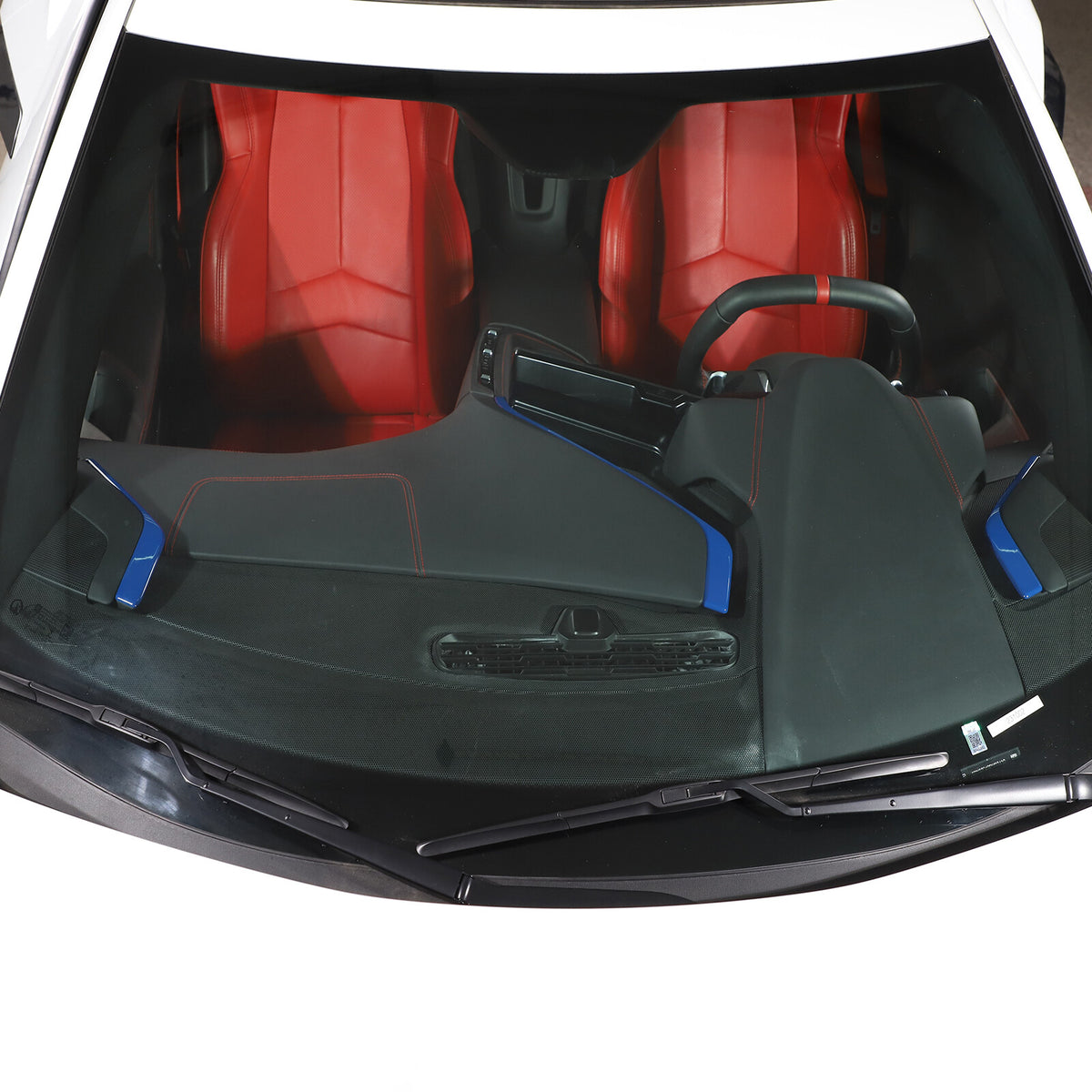Blue ABS Center Console Dashboard Side Instrument Trim For Corvette C8 2020-2025 8