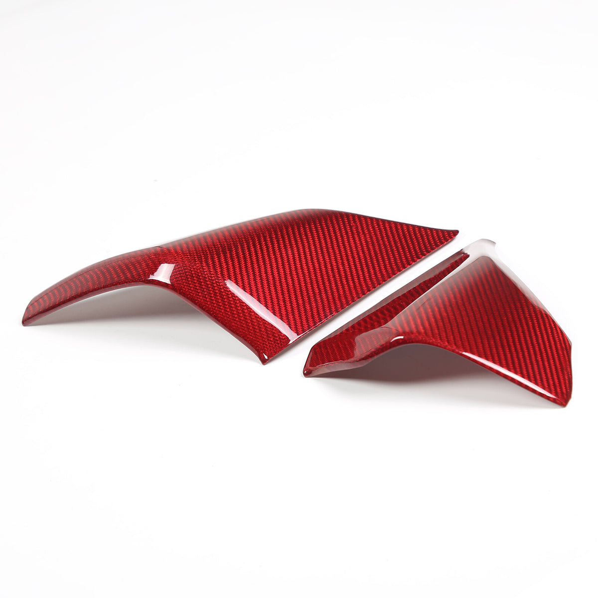 Red Carbon Fiber Dashboard Instrument Upper Frame Cover Trim For 20+ Corvette C8 13