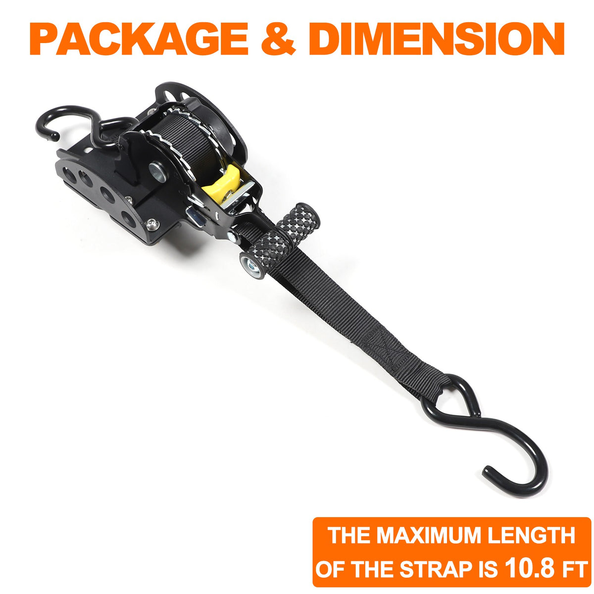 Carbon Steel Truck Bed Tie Down Ratchet Strap Trim For Ford Ranger T9 2023+ 20