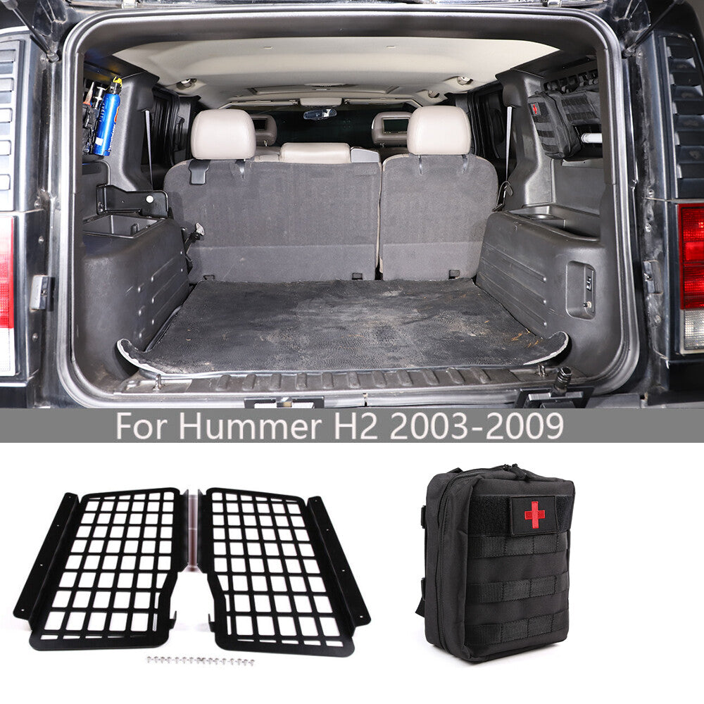 Car Trunk Shelf Storage Bracket Luggage Rack With Bag For Hummer H2 2003-2009 1