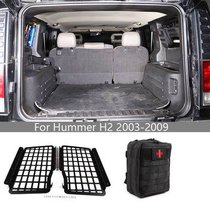Car Trunk Shelf Storage Bracket Luggage Rack With Bag For Hummer H2 2003-2009 1