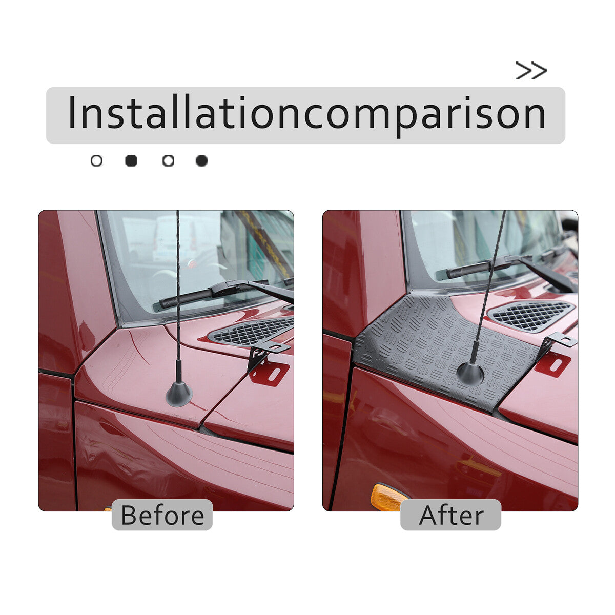 Hood Side Headlight Trim Overlay Anti-Scratch Panel For Toyota FJ Cruiser 07-21 10