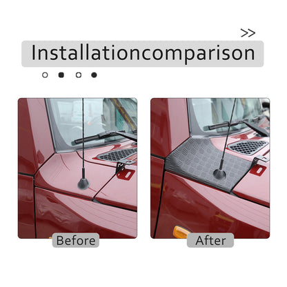 Hood Side Headlight Trim Overlay Anti-Scratch Panel For Toyota FJ Cruiser 07-21 10