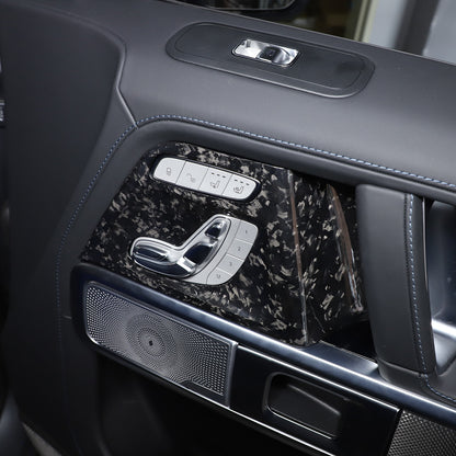 Forged Carbon Fiber Seat Adjustment Button Trim Cover for Benz G-Class 2019-20 12