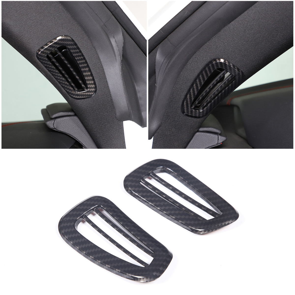 Carbon Fiber ABS Interior Full Decor Cover Trim Kit For Corvette C8 2020-2025 - Styles 11-15 18