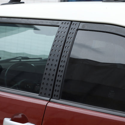 Black Aluminum Alloy Window Center Pillar Trim Panel For Toyota FJ Cruiser 07-21 19