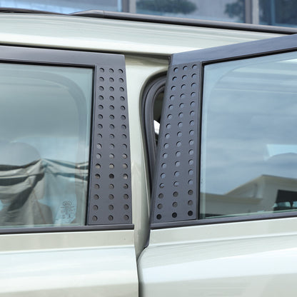 Black Aluminum Window Center Pillar Trim Panel For Land Rover Defender 2020-23 11