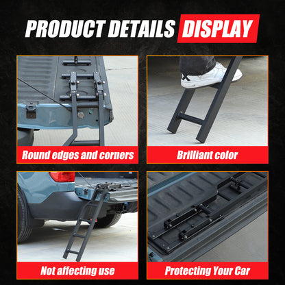 Pickup Truck Tailgate Ladder Foot Step Ladder For Ford Maverick 2022-2024 US 24
