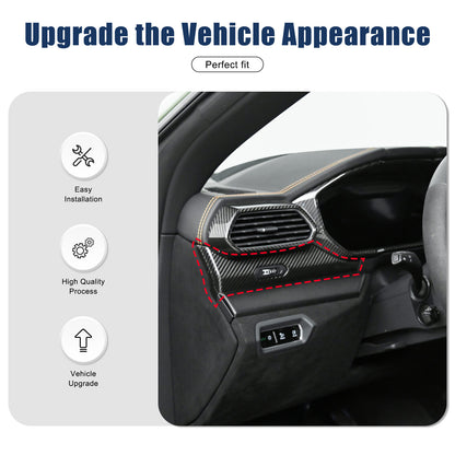 Matte Real Dry Carbon Fiber Center Console Panel Trim For Lamborghini URUS 18-23 13
