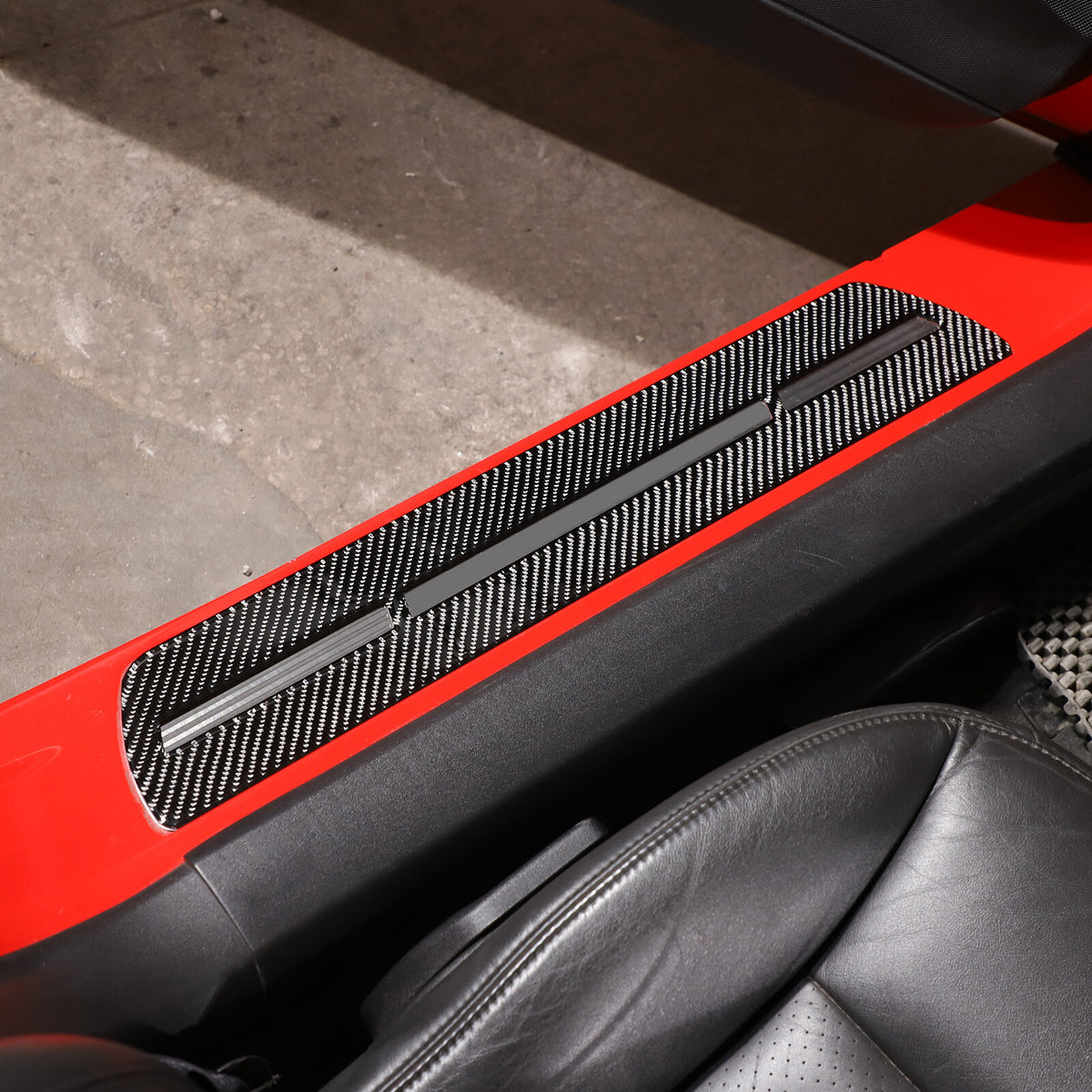 Carbon Fiber Door Sill Pedal Decorative Trim Sticker For Corvette C6 2005-13 US 5
