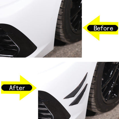 Car Bumper Fin Canard Splitter Diffuser Valence Spoiler Lip For Corvette C8 5