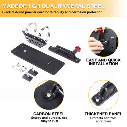 Black Carbon Steel Fire Extinguisher Mount Bracket For Toyota Tundra2022+ 5