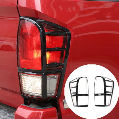 Glossy Black ABS Rear Taillight Trim Cover Bezel Trim For Toyota Tacoma 16-23 US 2
