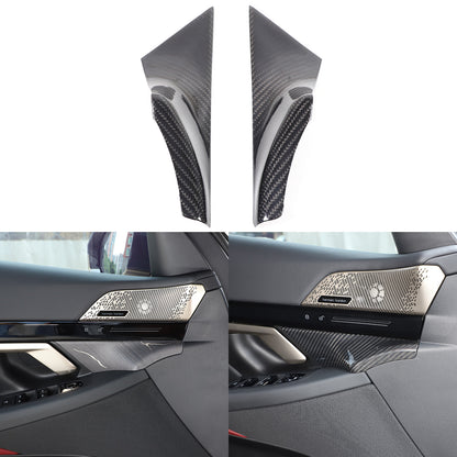 Real Carbon Fiber Interior Door Handle Cover Trim For BMW 5 Series G60 i5 2024+ 12