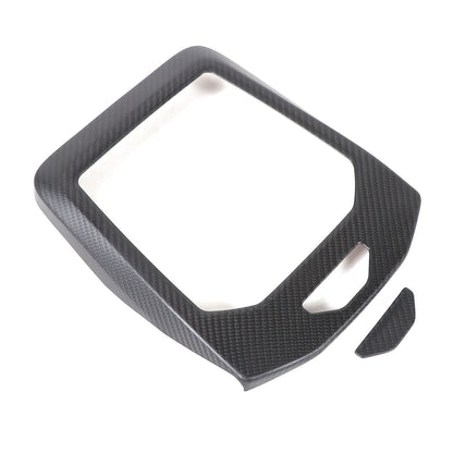 Matte Carbon Fiber Console Gear Panel Trim Cover For BMW 5 Series G60 i5 2024+ 5