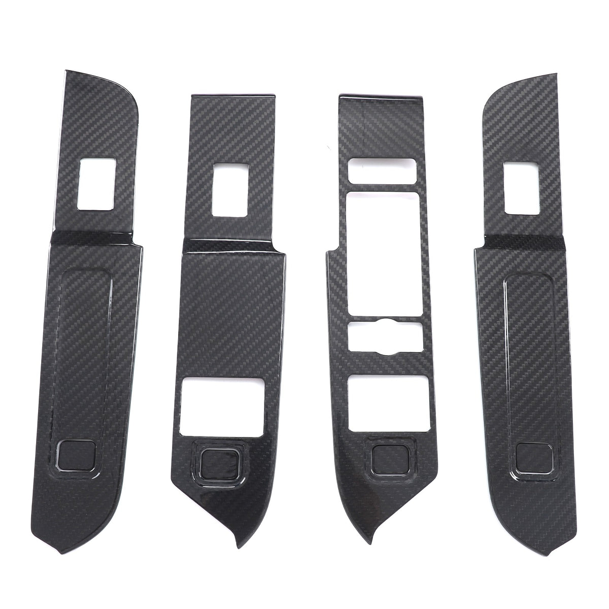 Real Carbon Fiber Window Lift Switch Trim For Land Rover Defender 110 L663 20-23 4
