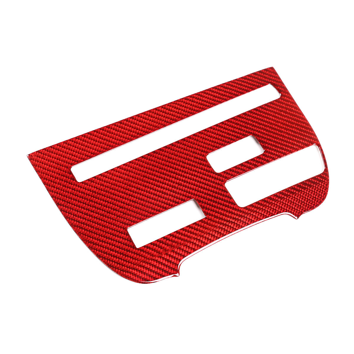 Red Real Carbon Fiber Interior Center Trim Cover Kit For Nissan GTR R35 2008-16 9