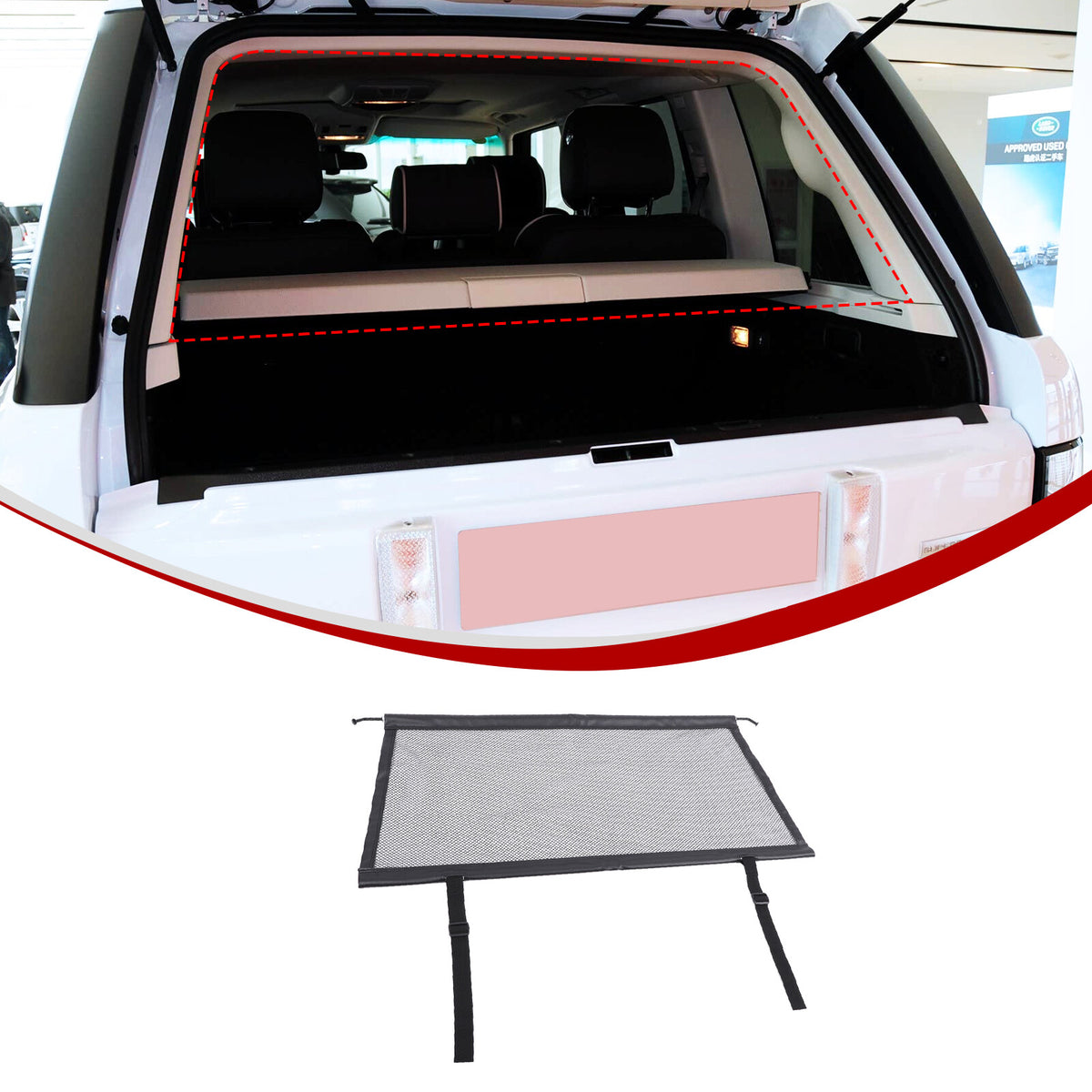 Trunk Safety Isolation Protection Net Trim For LR Range Rover Vogue L322 2003-12 10