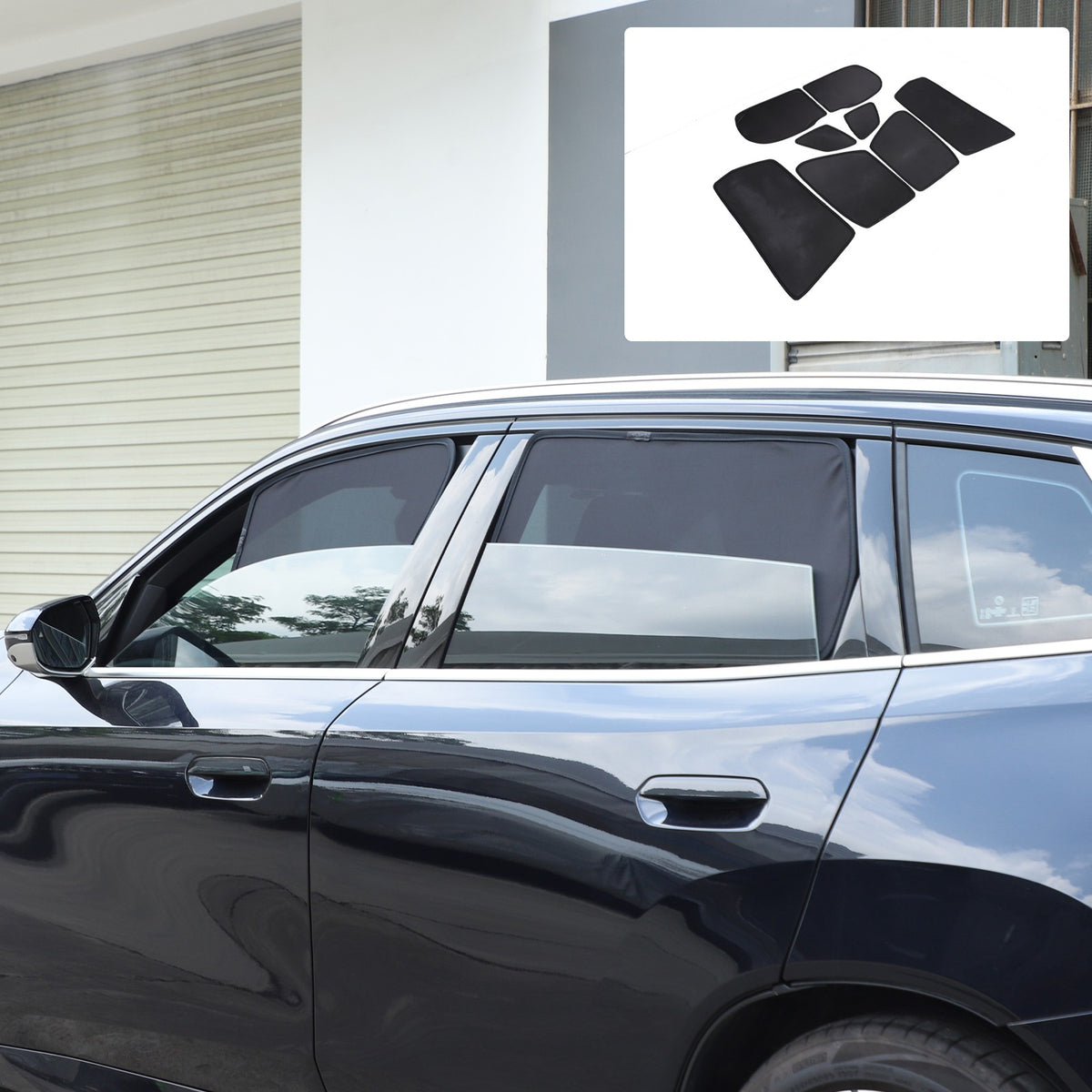 Full Window Mesh Screen Sun Shade Cover Net For BMW X3 G45 2025 7