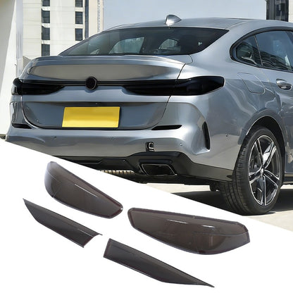 Smoked Black Rear Tail Light Cover Trim For BMW 2 Series F44 Gran Coupe 2020-25 9
