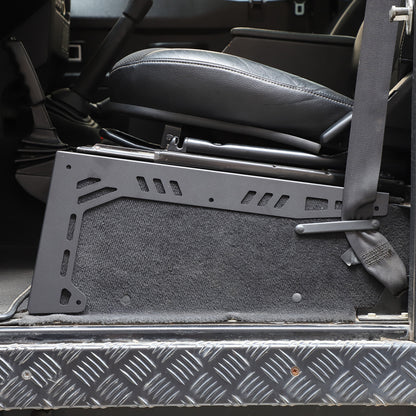 Black Seat Box Corner Carpet Mat Protector For Land Rover Defender L316 2004-18 9
