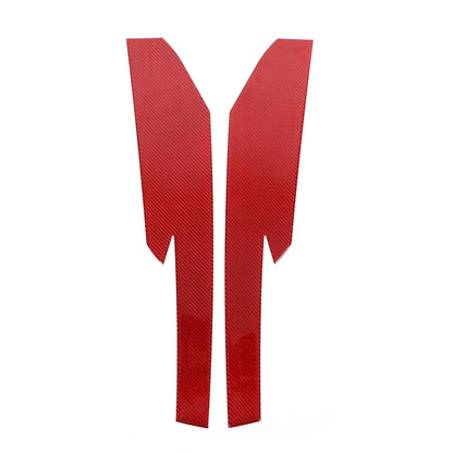 Red Carbon Fiber Car Exterior Front Lip Cover Trim Sticker For Corvette C8 20-25 20