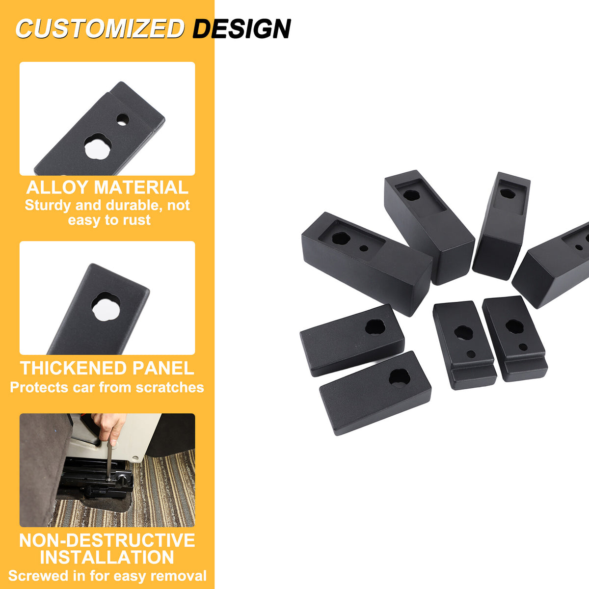 Steel Second Row Seat Heightening Bracket For Land Rover Discovery 5 L462 2017+ 5