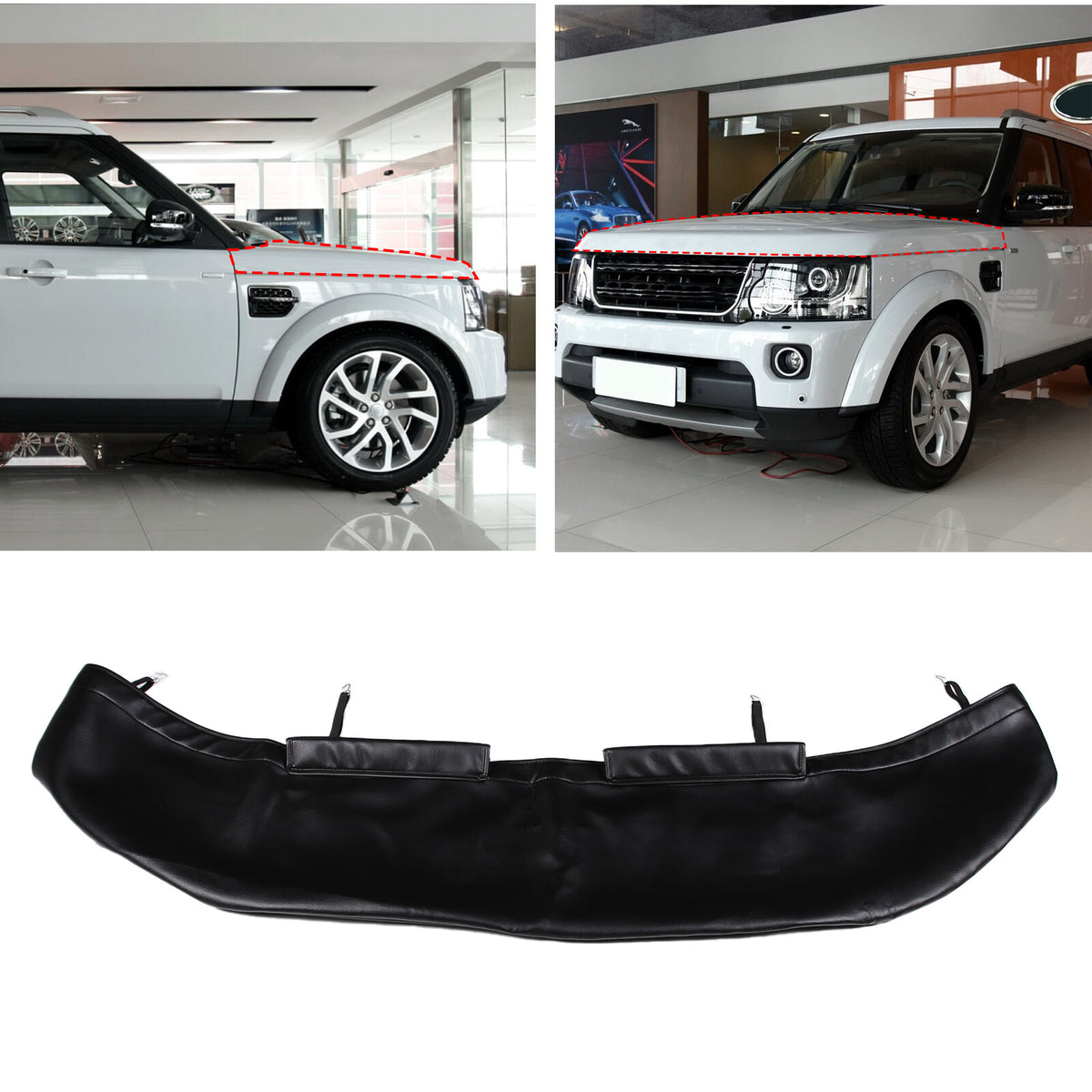 Car Bonnet Hood Bra Protector Mask Cover For Land Rover Discovery 3&4 04-16 US 7