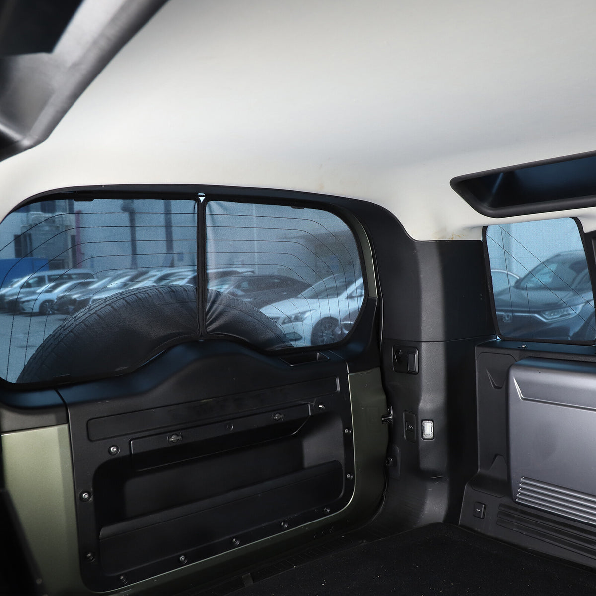 Car Window Screen Sun Shade Mesh Cover Windshield For LR Defender L663 20-25 US 6