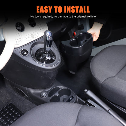Center Lower Cup Storage Box Organizer Tray For Fiat 500 Abarth 595 695 2016+ 8