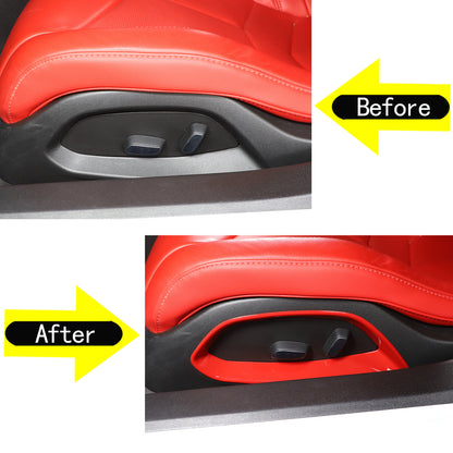 Red Full Interior Set Dash Panel Decor Cover Trim Kit For Corvette C8 2020-25 - Variants 16-20 44